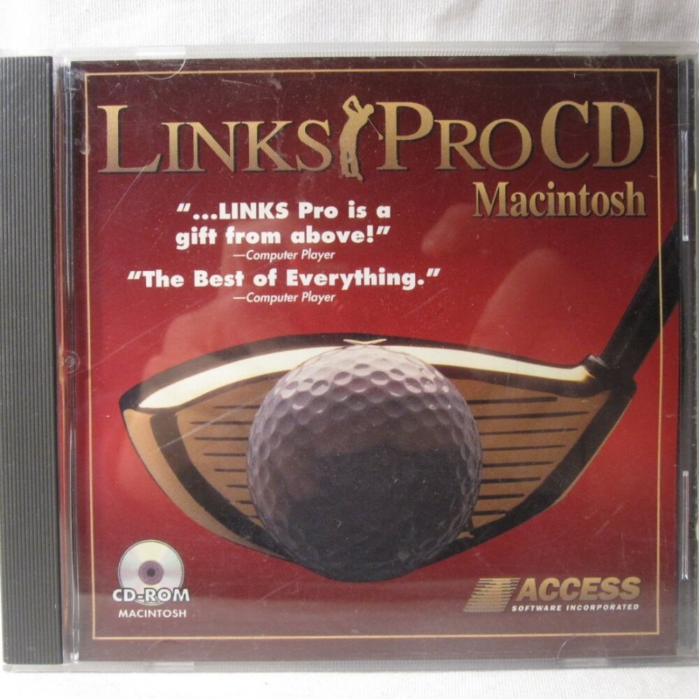 MAC CD-ROM Video Game: 1995 Links Pro CD Golf / Macintosh - Access Software